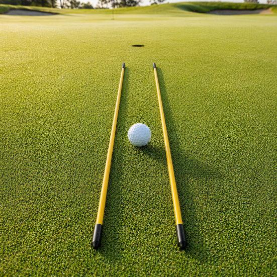 Składany kijek do wyrównywania w golfie, Teleskopowy wskaźnik kierunku swingu golfowego, Pomoc treningowa do praktyki golfa do celowania, Puttingu, Swingu