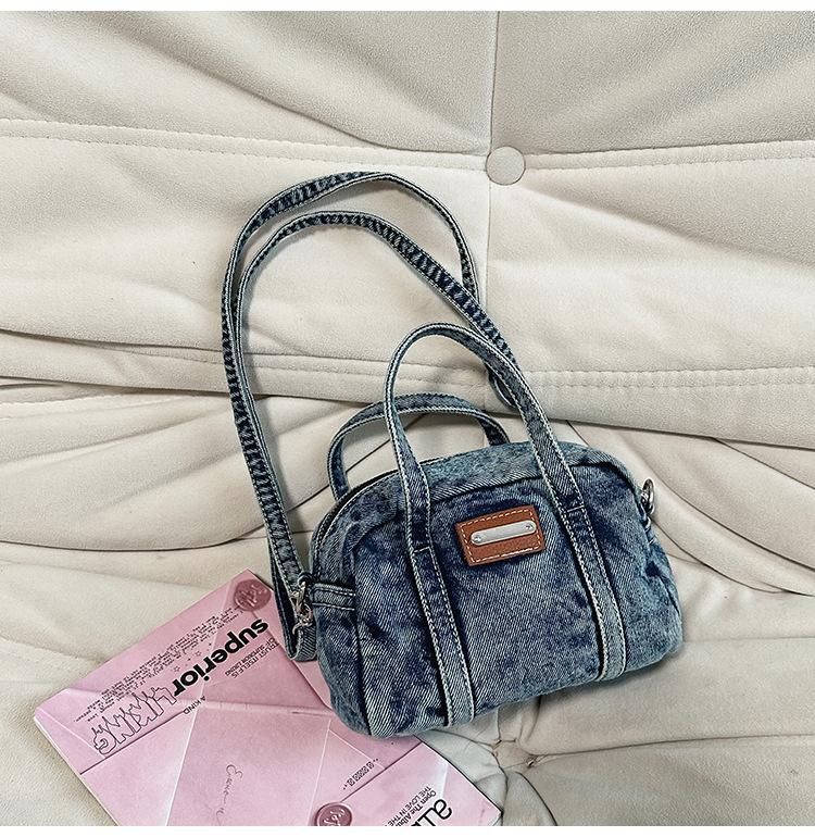 

Handbag Women s Crossbody Bag New Denim Small Square Bag Simple Niche Design Shoulder Bag Handbag синий
