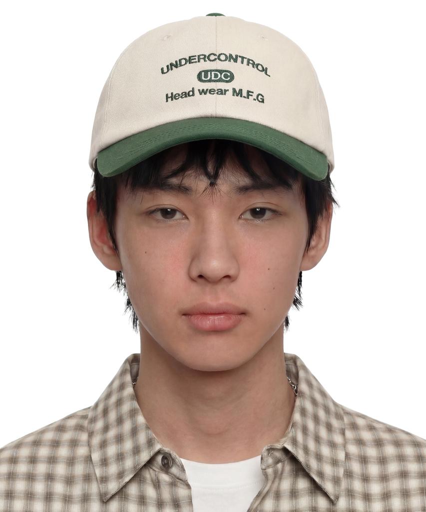 Eondeokeonteulol All-Season Cotton Color Block Logo Soft Top Ball Cap Unisex Baseball Cap College Crew / Authentic B B / Green