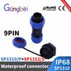 SP13 Waterproof Connector Male Plug Female Socket Panel Mount Wire Cable Connector Aviation Plug IP68 2/3/4/5/6/7/9 Pin GBDQA Plug Connectors 4