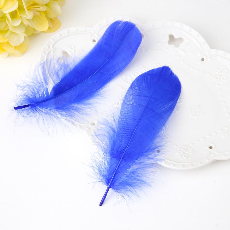 50Pcs Color Full Soft Big Floating Feather Goose Feather Diy Color Feather Headdress Craft Decorative Material