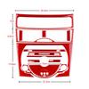 For Mazda RX-8 2004-2011 Real Carbon Fiber Center Control Panel Stickers Anti-Scratch Interior Upgrade Modification Accessories