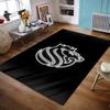 Crowned Lion Neon Design Rug Non-slip Rug Suitable for Living Room and Bedroom Sofas