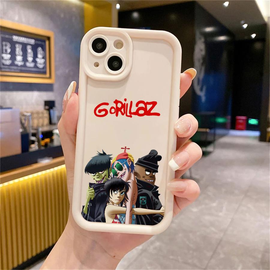 

Hip Hop Gorillaz Phone Case for Redmi Note 10 12 13 4G 5G 10S 10Pro 11 11S 11 12 13 Pro4G 5G 11 12 13ProPlus5G 12S Matte Redmi Note 12S