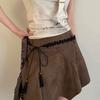 Sweet Woven Flower Waist Chain Dresses Female National Style New Dress Design Sense All-match Belt Skirt Rope Ins Korean Fashion
