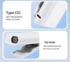 USB Digital Display Portable Mini Silent Clip Fan for Eyelash and Nail Makeup with Soft Tube