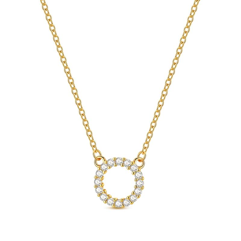 Original Copper Necklace Sparkling Heart Pearl Sun Moon Necklace For Woman Men Wedding Engagement Party Fine Jewely