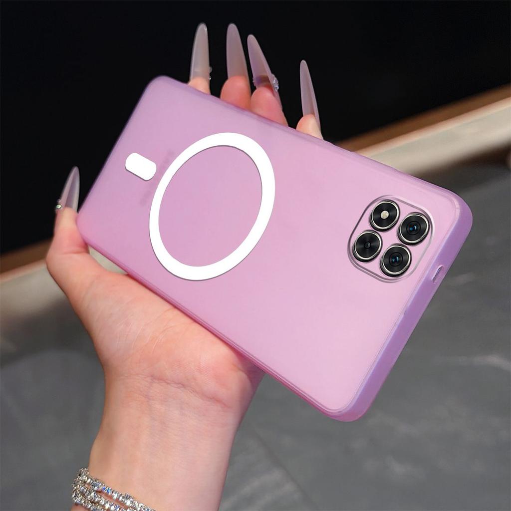 Frosted Semi Clear Magnetic Phone Case for Xiaomi Redmi Note 15 Pro+,15 Pro 5G 4G,15 5G,POCO M8 Pro 5G Soft TPU Shockproof Cover