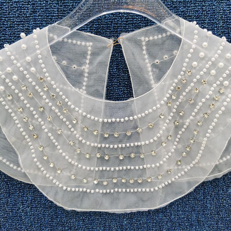 Collar Mesh Hollowed Collar Women'S Clothing Children'S Clothing Dresses Lace Tops And Other Diy Accessories Cloth Stickers