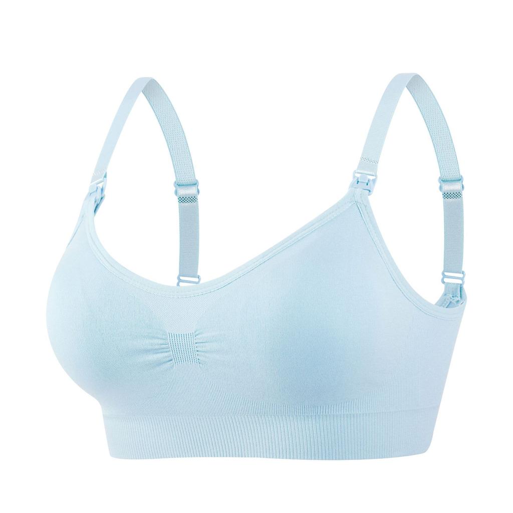 Wireless Front Buckle Plus Size Maternity Nursing Bra For Women Postpartum Breastfeeding