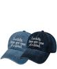 Wig Luckily Denim Ball Cap