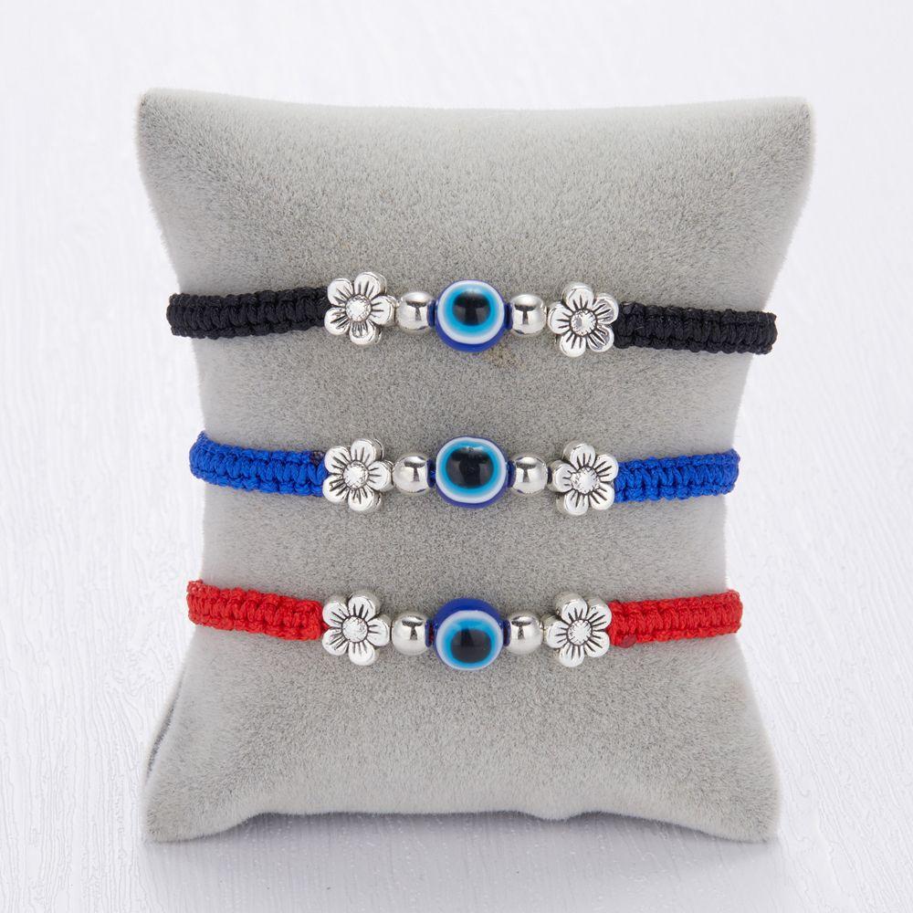 Fashion Braided Flower Elephant Woven Hand Rope Lucky Bracelet For Women Demon Eye Bracelet