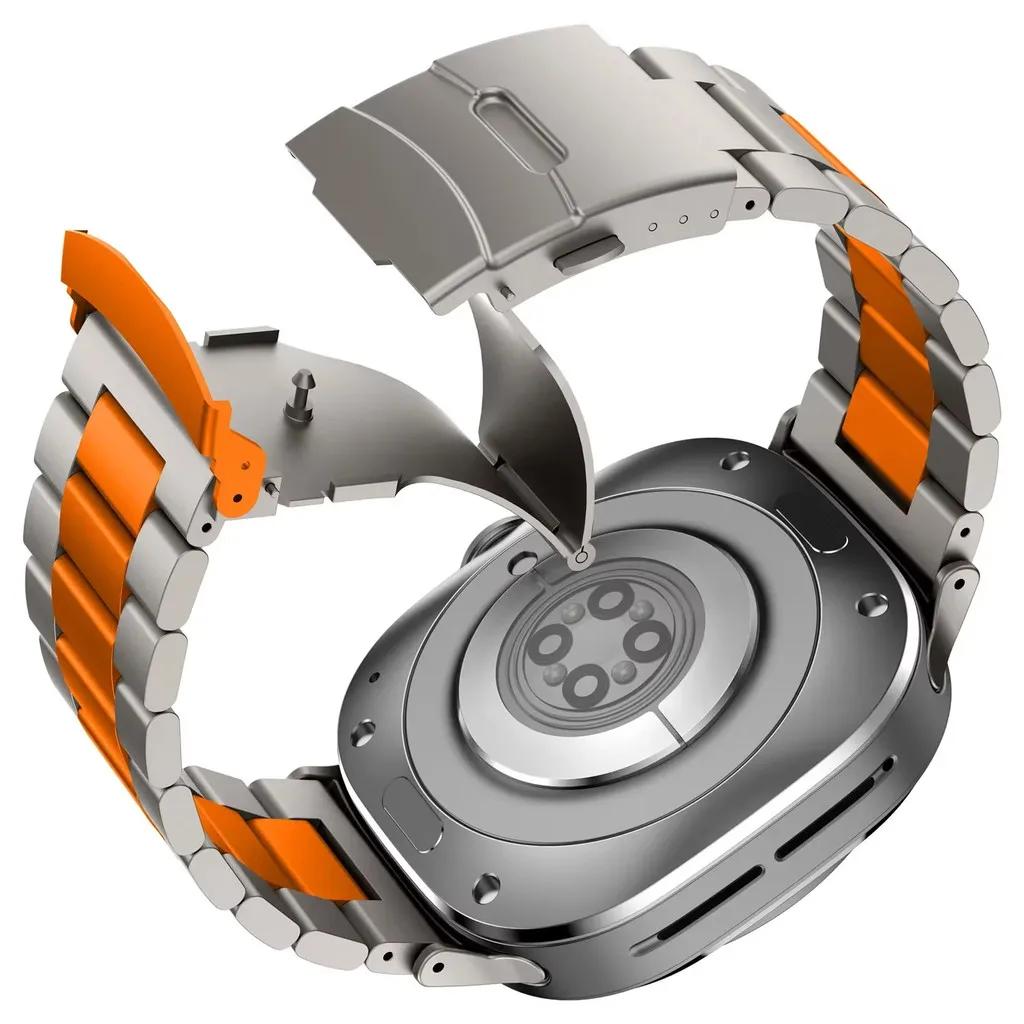 Luxury Titanium Alloy Metal Strap for Samsung Galaxy Watch 8 40mm 44mm 8 Classic Galaxy Watch Ultra 2025 47mm Strap Watchband