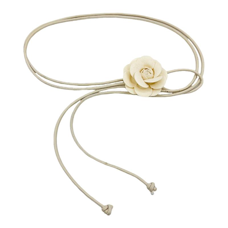 Bohemian Floral Waist Rope For Women White Belt With Small Charming Style Charming Style High-End Dress Waisto
