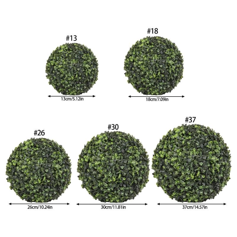 Artificial Topiary Plant Ball Plastic Grass Ball Hanging Decoration For Ceiling Garden Yard Wedding Plant Arrangement