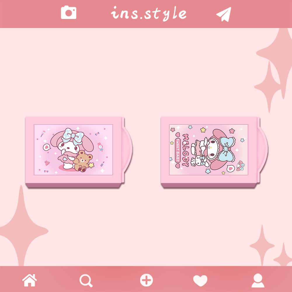 kawaii  magic box cinnamoroll kuromi eraser storage box kids cute student my melody cartoon children toys small gift pvc