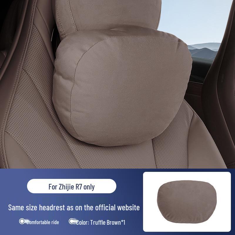 Zhijie R7/S7 Universal Aviation Headrest Neck Pillow with Lumbar Support and Fan.