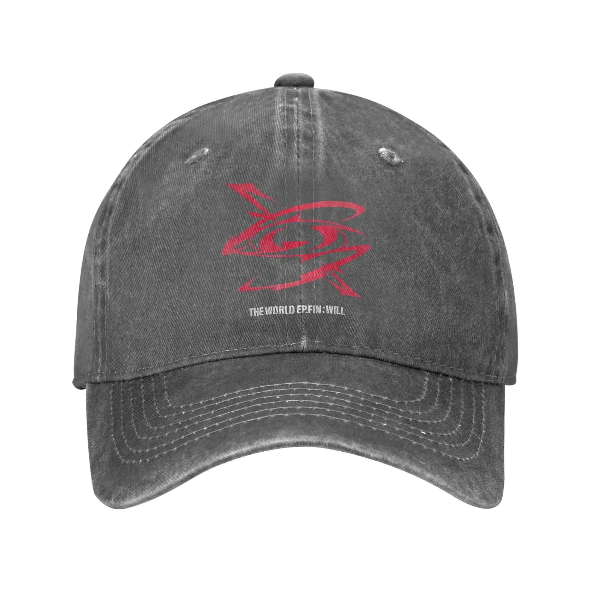 2025 Ateez Logo Baseball Cap Sun Outdoor Gym Wholesale Washed Trucker Hat Unisex-Teens Casual Custom DIY Snapback Cap One Size