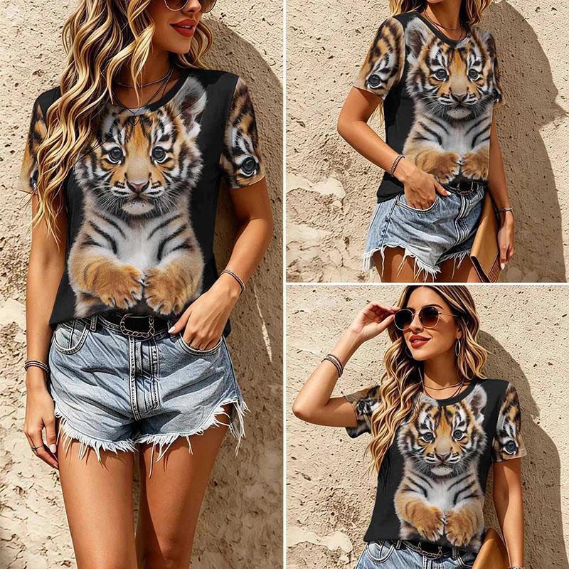 Vintage Ethnic Floral Print Tee Crew Neck Distressed Boho Casual Short Sleeve Pullover T Shirt Top