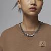 Jordan Flight Fleece Crewneck Soft Comfortable Stylish Sweatshirt Women Sweatshirt Ancient-Brown FV7054-223