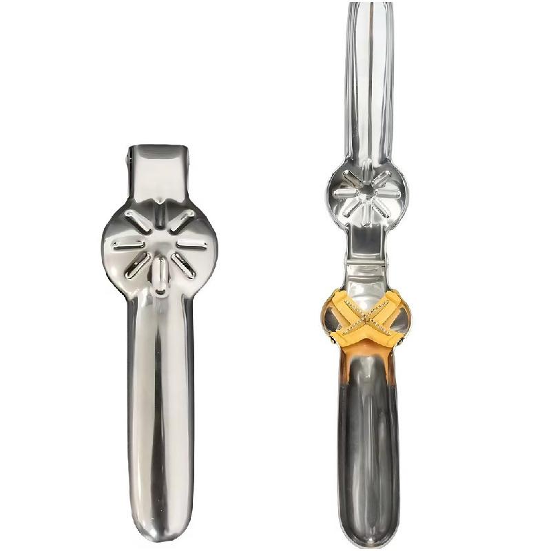 1pc Durable Stainless Steel Chestnut Opener, Cross Design Nut Cracker for Hazelnuts and Walnuts, Kitchen Gadget Tool, Hazelnut Cracker