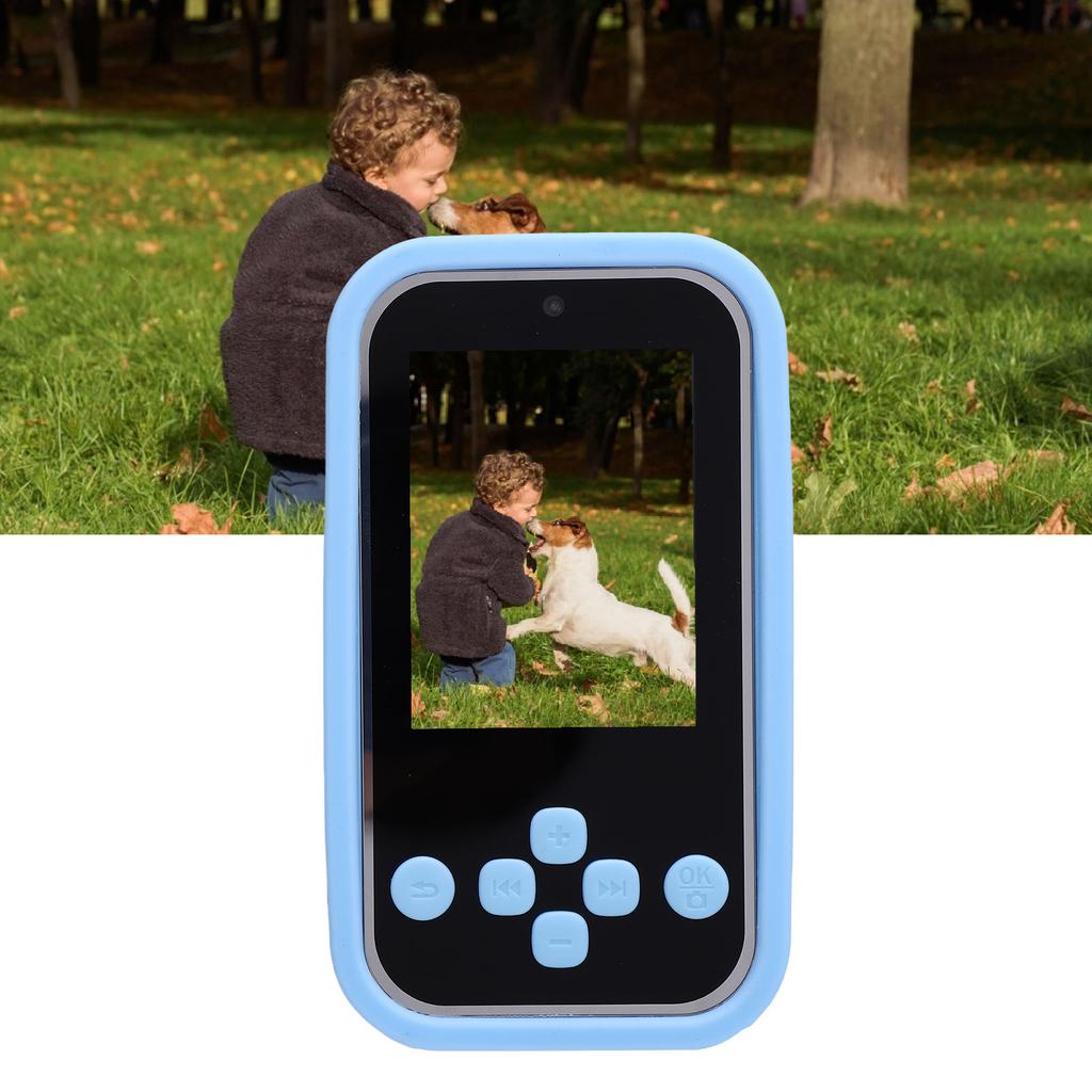 1080P HD Camera for Toddler 2.4 Inch Screen Autofocus Cute Cartoon MP3 Video Selfie Camera for Xmas Birthday Gifts