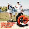 52CC Gas Backpack Leaf Blower, 2-Stroke Engine 550CFM Commercial-Grade Dust Blower, Patio Cleaning Lawn Care Yard Work Landscaping Snow Removal