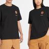 Timberland Solid Color Badge Pattern Printed Round Neck Comfortable Breathable Short Sleeve T-Shirt Unisex T-Shirt Black A5TDB-001
