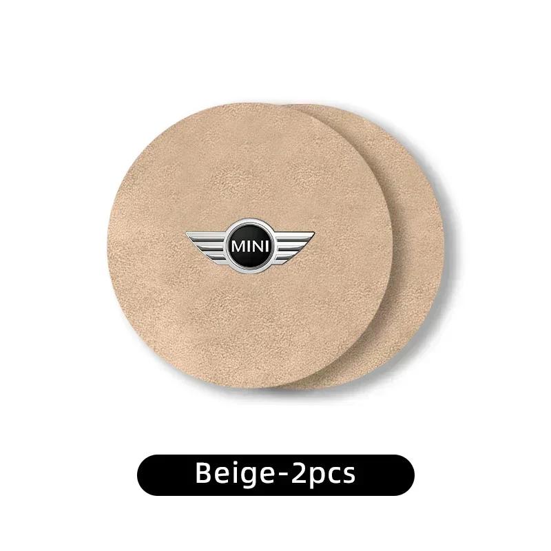 

2PCS Car Coaster Water Cup Holder Antislip Pad Mat For MINI Cooper F55 F56 R60 R59 R58 R57 R56 R55 R53 R52 R50 One JCW Clubman