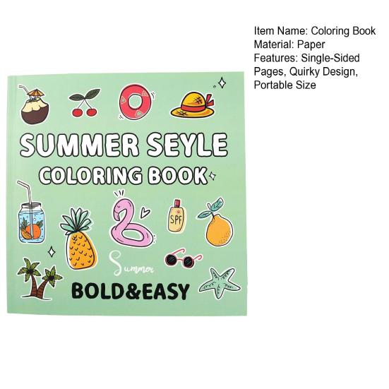 Adults Teens Coloring Book Single-Sided Pages Weird Design High-Resolution Printing Stress Relief Relaxation Drawing