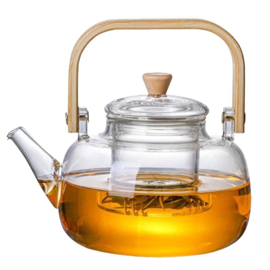Transparent High Temperature Resistant Beam Lifting Pot Electric Pot Heating Steaming and Cooking Teapot Simple Teapot