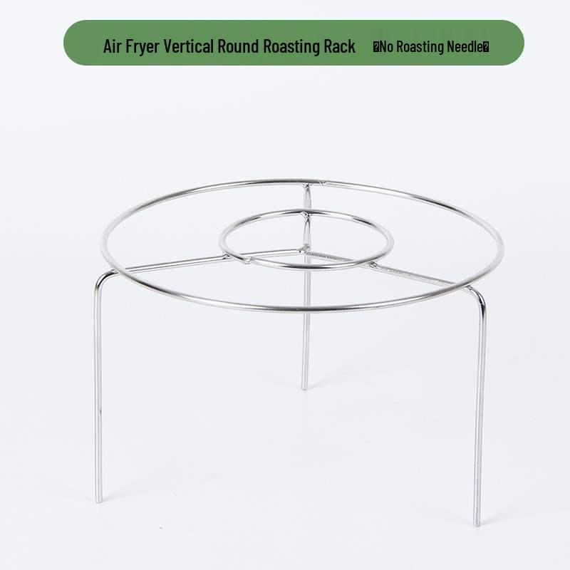 24-Skewer Stainless Steel Air Fryer and BBQ Rack for Vertical Grilling