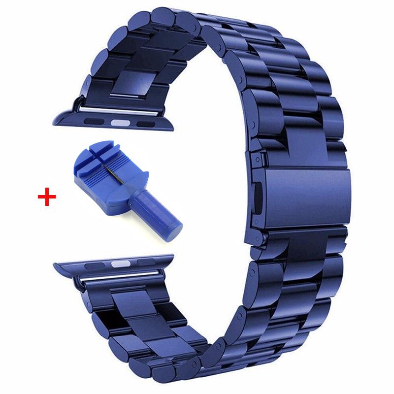 1Pc Stainless Steel Replaceable Wristband For Apple Watch Band 38/40/41/42/44/45/49/46MM For Apple Watch Strap Ultra 11 10 9 8 7 6 5 4 3 2 1 SE Band