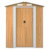 3147480 vidaXL Garden Shed Light Brown 192x938x223 Cm Galvanized Steel