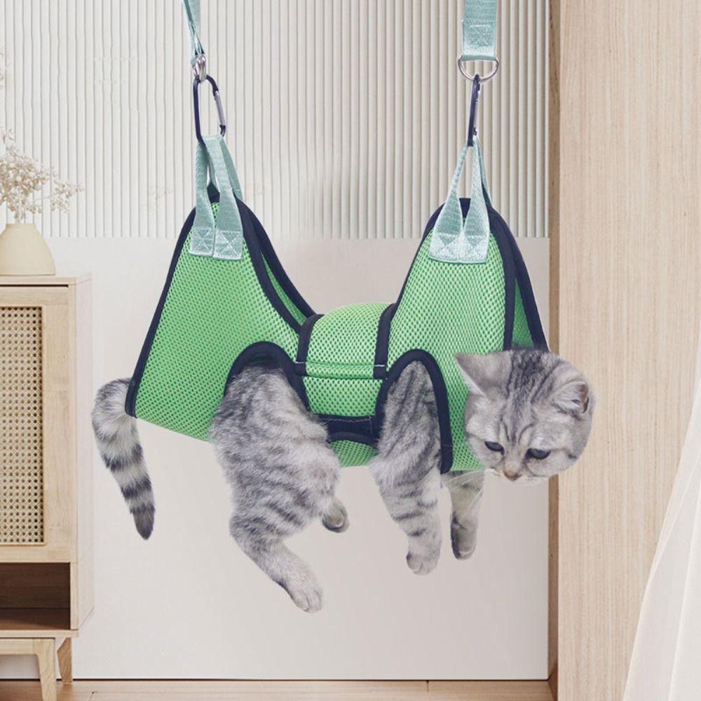 with Security Strap Pet Nail Trimming Hammock Anti Scratch Cat Holder for Grooming  Bathing