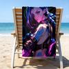 1pc Game L-Lol Beach Towel, Beach and Seaside Swimming Pool Equipment, Fashion Pattern, Rectangular, Travel Essentials
