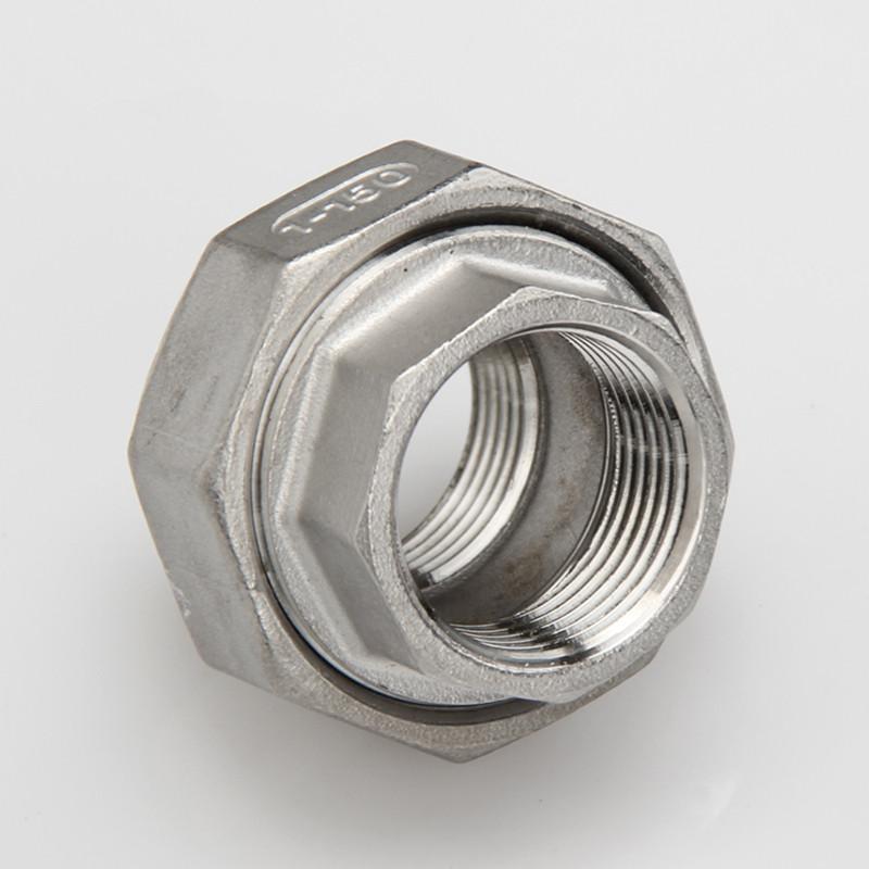 1" Malleable Female Straight Union Coulping Pipe Fittings Stainless Steel SS304