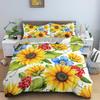 3D Sunflower Bedding Set Luxury 2/3Pcs Floral Print Duvet Cover Sets Single Twin Queen King Size Bedclothes With Pillowcases
