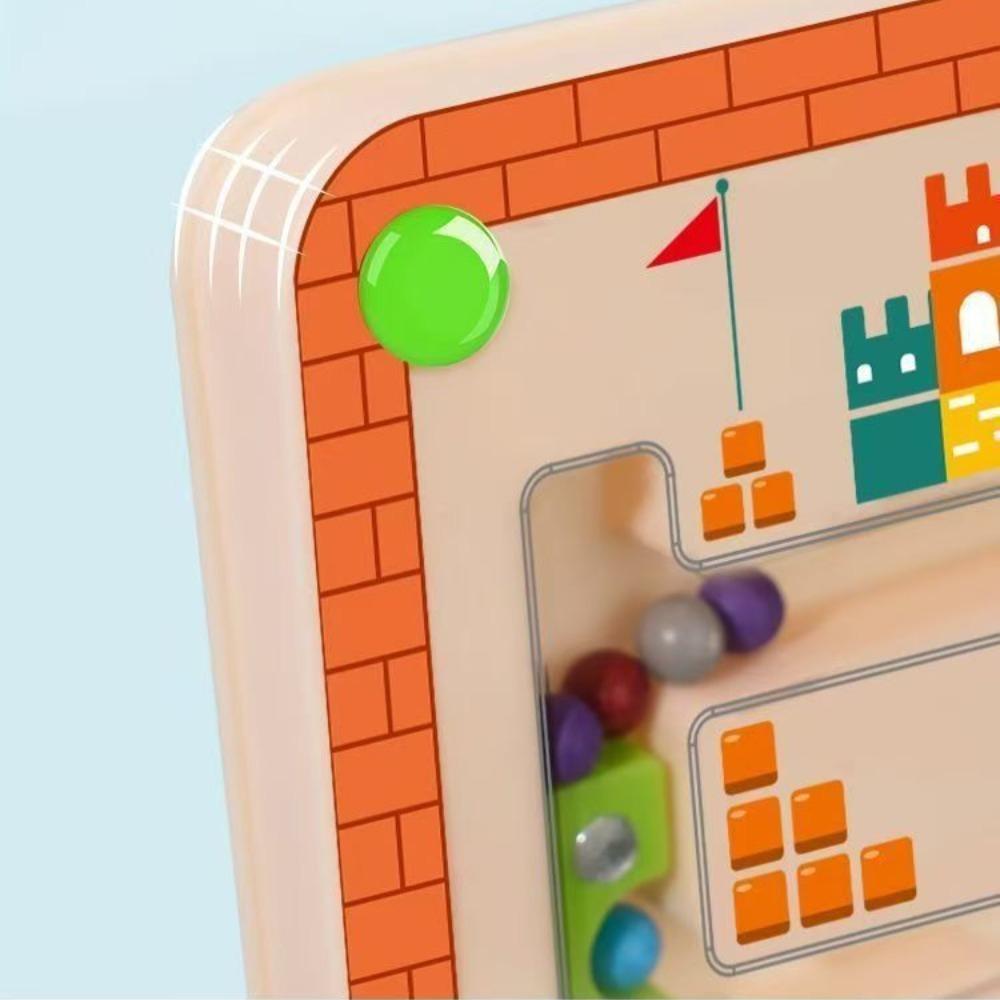Children's Magnetic Maze Walking Ball Baby Concentration Training, Writing Logic Thinking 3 Year Old Early Education Puzzle Toy