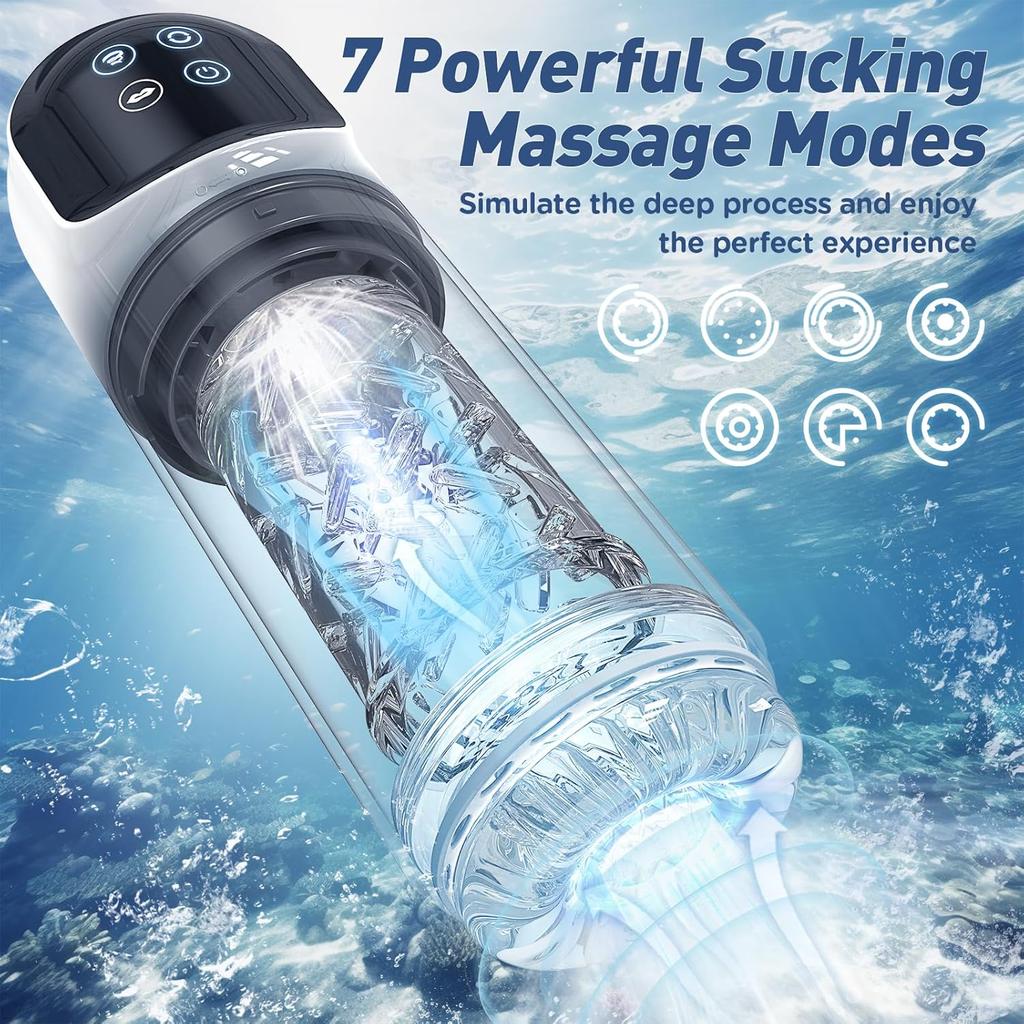 Automatic Male Masturbator - Penis Pump Male Sex Toys for Men Sex Toy Adult Toys Sex Machine Pocket Pussy Male Stroker Male Masturbator