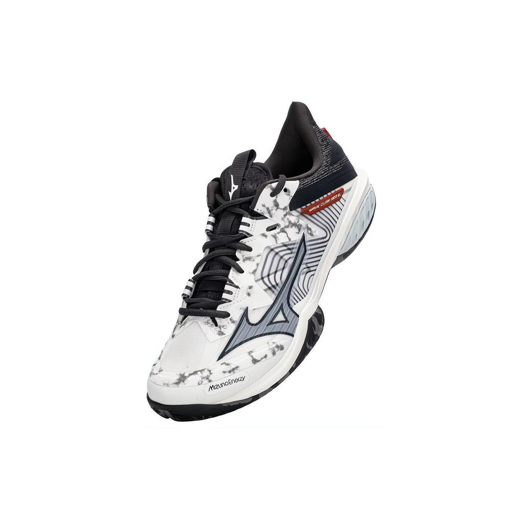 Mizuno Wave Claw Neo 2 Durable Non-Slip Low-Top Badminton Shoes Unisex Shoes Black White 71GA227040