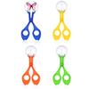 2Pcs Nature Exploration Toy Skill Development Hand-eye Coordination Smell-less Plastic Scissor Clamp Small