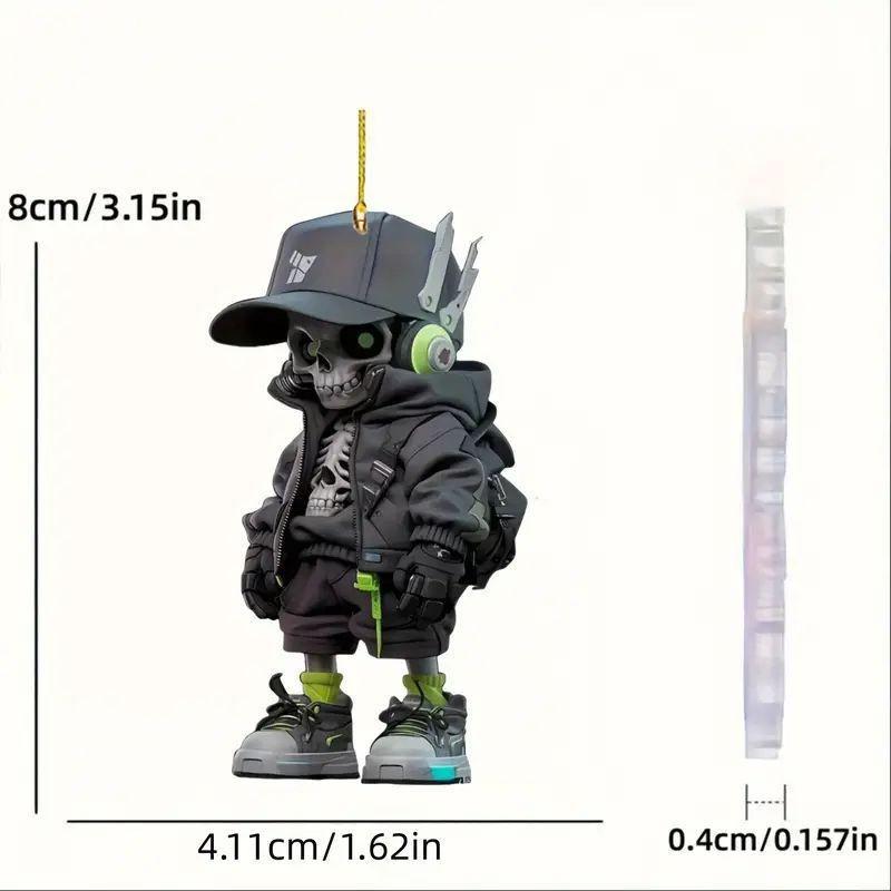 

Playful Car Acrylic Rearview Ornament Cartoon Style Special Forces Decor Interior