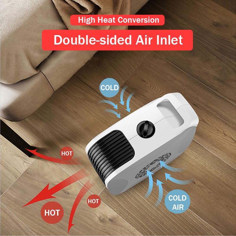 700W Portable Heater Mini Personal Space Warmer Silent Home Office Indoor Heating Camping Any Place Adjustable Thermost