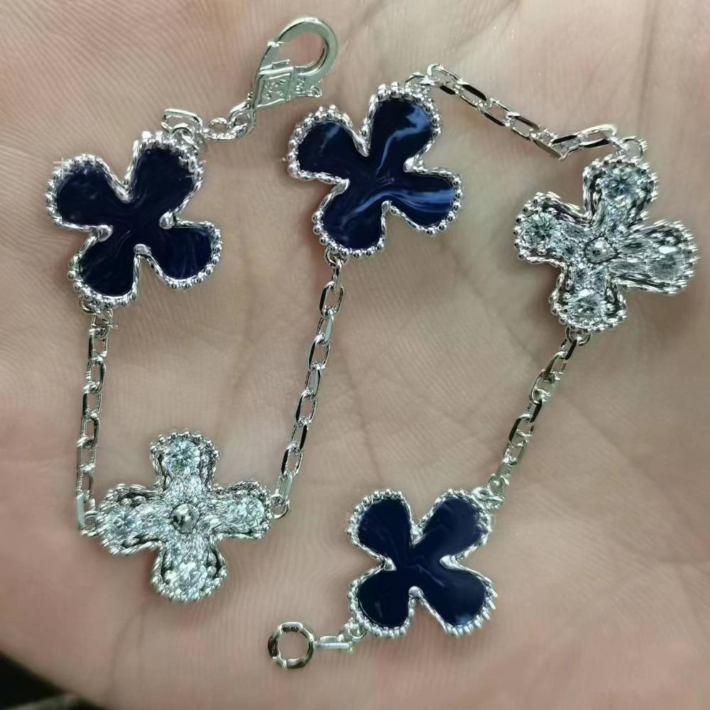 High Version Four-leaf Clover Bracelet Female Mother-of-pearl Agate Five-flower Ladies Bracelet