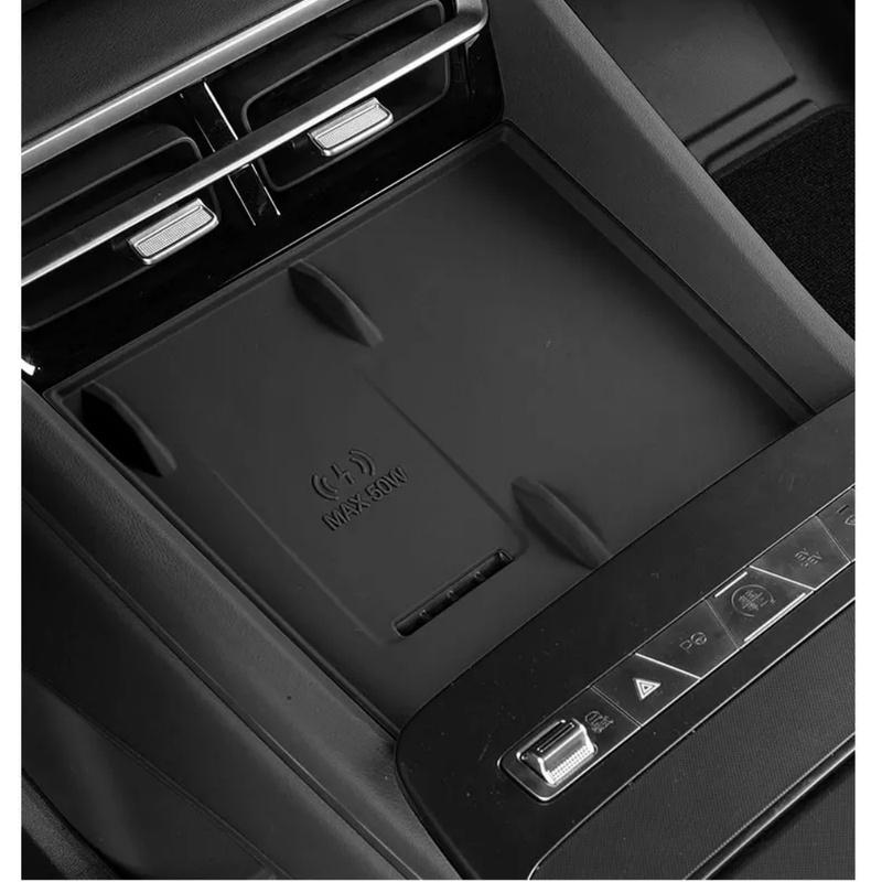 Car Decoration Central Control StorageBox Pad For BYD Sealion 8 Atto 8 Tang L Wireless Charging Silicone Pad Anti Slip