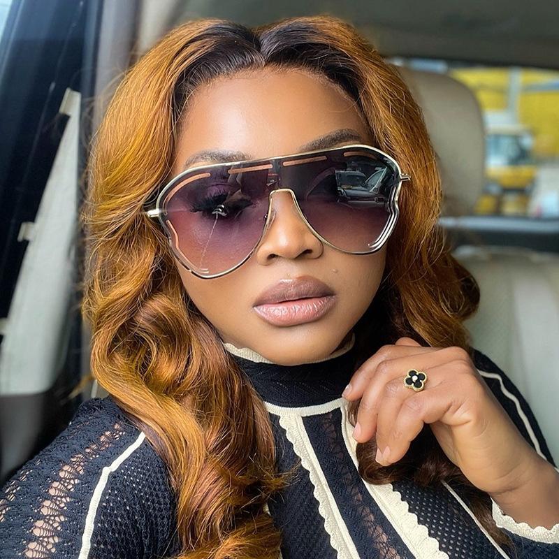 European American Style Sunglasses Male Big Size Hollow Out Women Sunglasses Vintage Stylish Sun Glasses for Woman