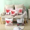 Valentine's Day Love Tree Series Peach Skin Pillowcase Valentine's Day Sofa Pillowcase Home Fabric