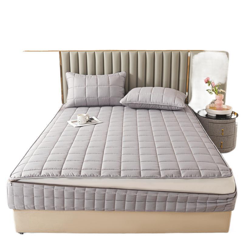 Brushed Cotton Soybean Quilted Fitted Mattress Protector – Six-Sided, 360° Coverage