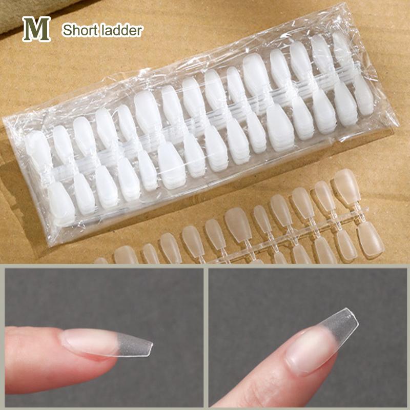 

300 шт./пакет Накладные ногти Матовое покрытие Прозрачные типсы для наращивания гелем Инструмент для практики маникюра своими руками A15